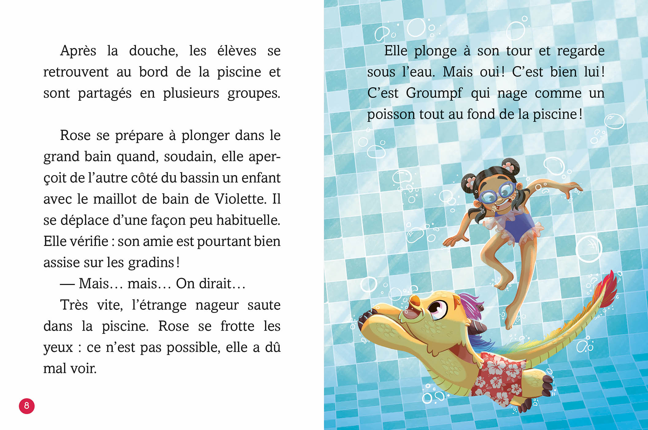 UN DRAGON A LA PISCINE