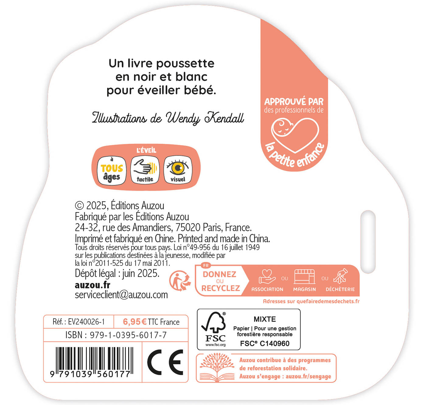 Mon Premier Livre Poussette En Noir Et Blanc - Premiers Mots