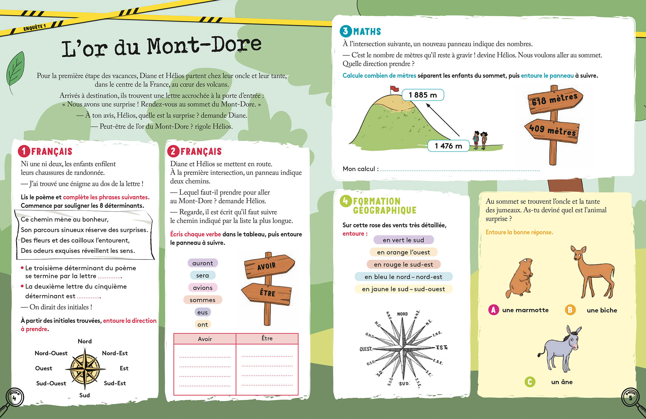 J'enquête En Vacances - En Route Vers La 6E Primaire
