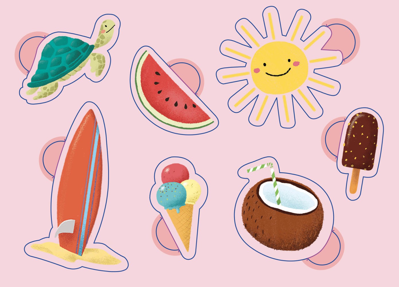 Ma Pochette De 100 Gommettes  - En Vacances