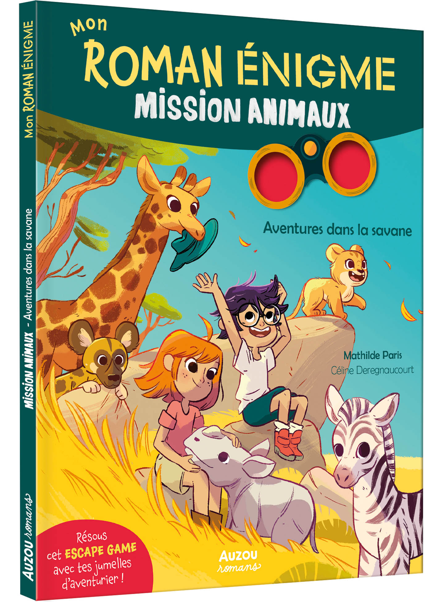 MISSION ANIMAUX  - AVENTURES DANS LA SAVANE - MON ROMAN ENIGME