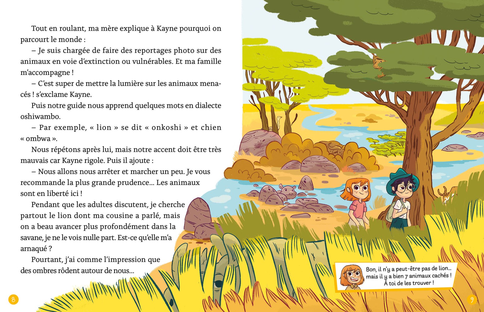 MISSION ANIMAUX  - AVENTURES DANS LA SAVANE - MON ROMAN ENIGME