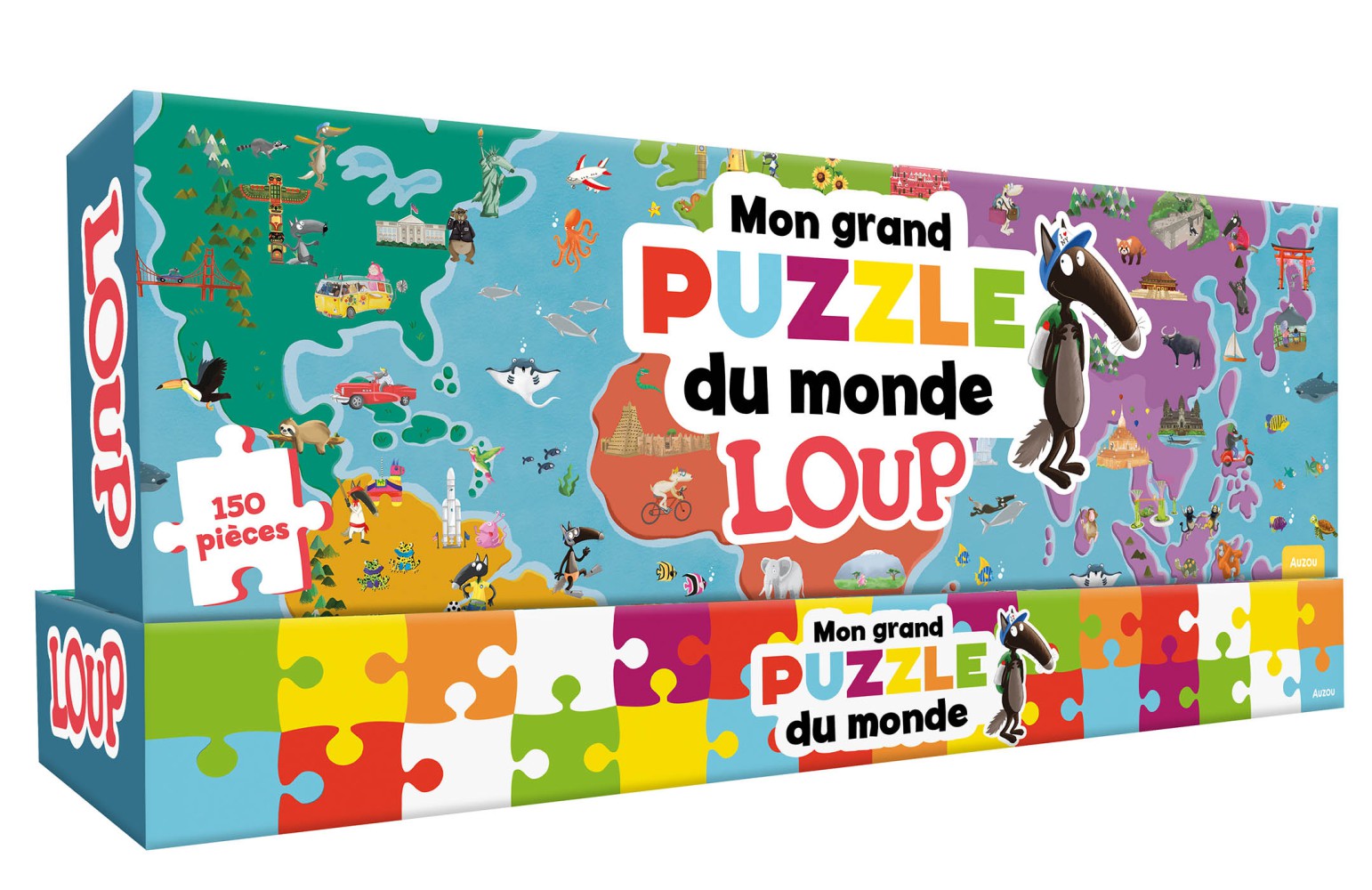 Mon Grand Puzzle Du Monde Loup Mon Grand Puzzle Du Monde Loup