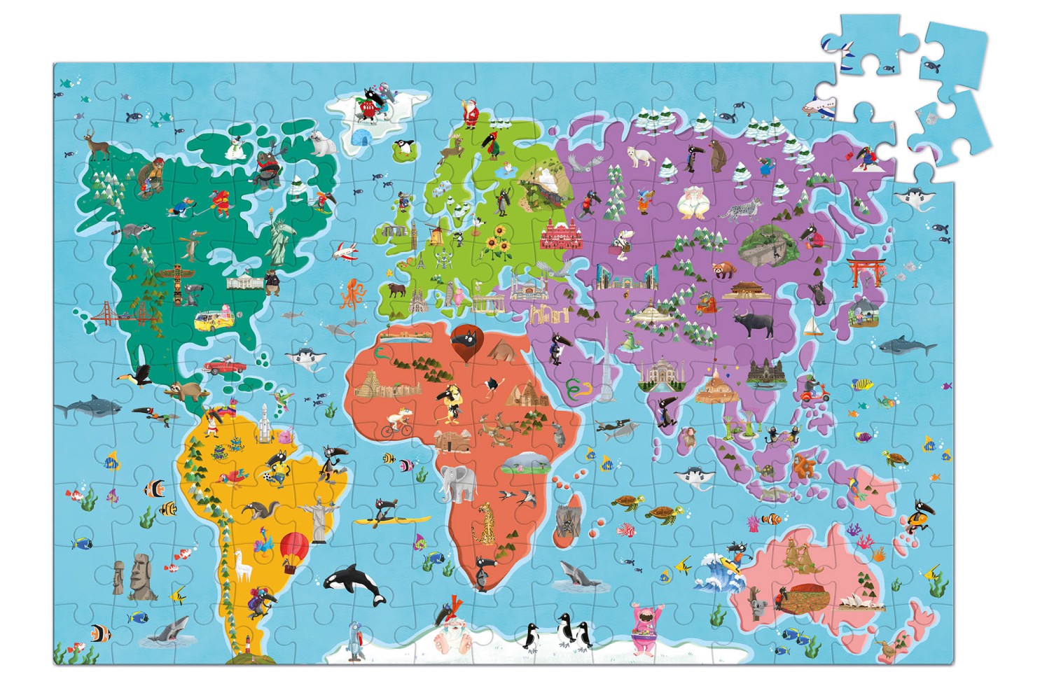 Mon Grand Puzzle Du Monde Loup Mon Grand Puzzle Du Monde Loup