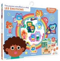 Ma pochette d'artiste - Mes premiers autocollants en relief - Les émotions