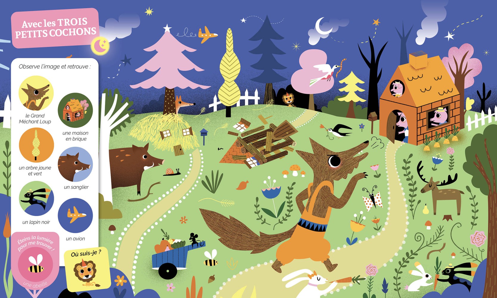 Mes 20 cherche et trouve des tout-petits - Qui brillent dans la nuit !