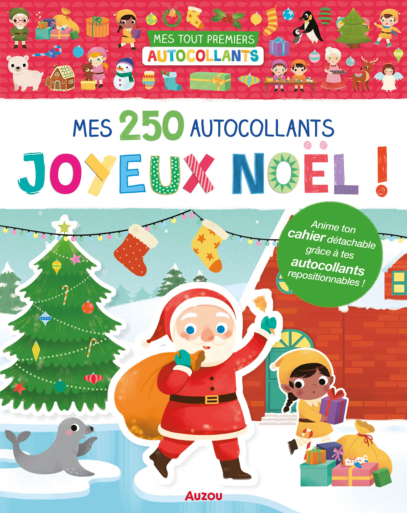 MES 250 AUTOCOLLANTS - JOYEUX NOEL
