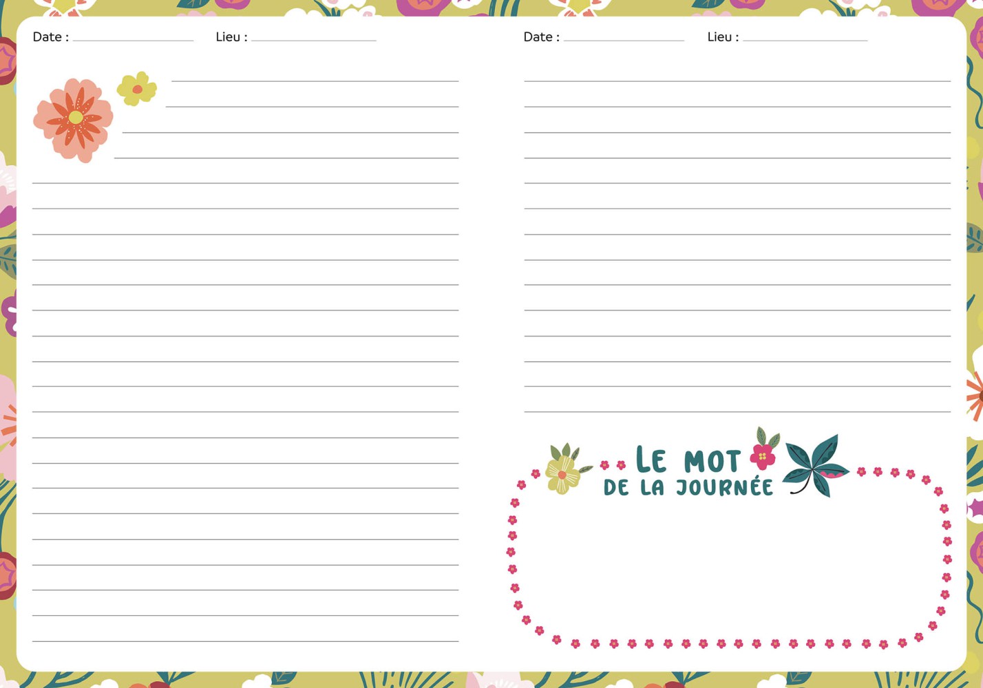 Mon Carnet Secret - Forêt Enchantée