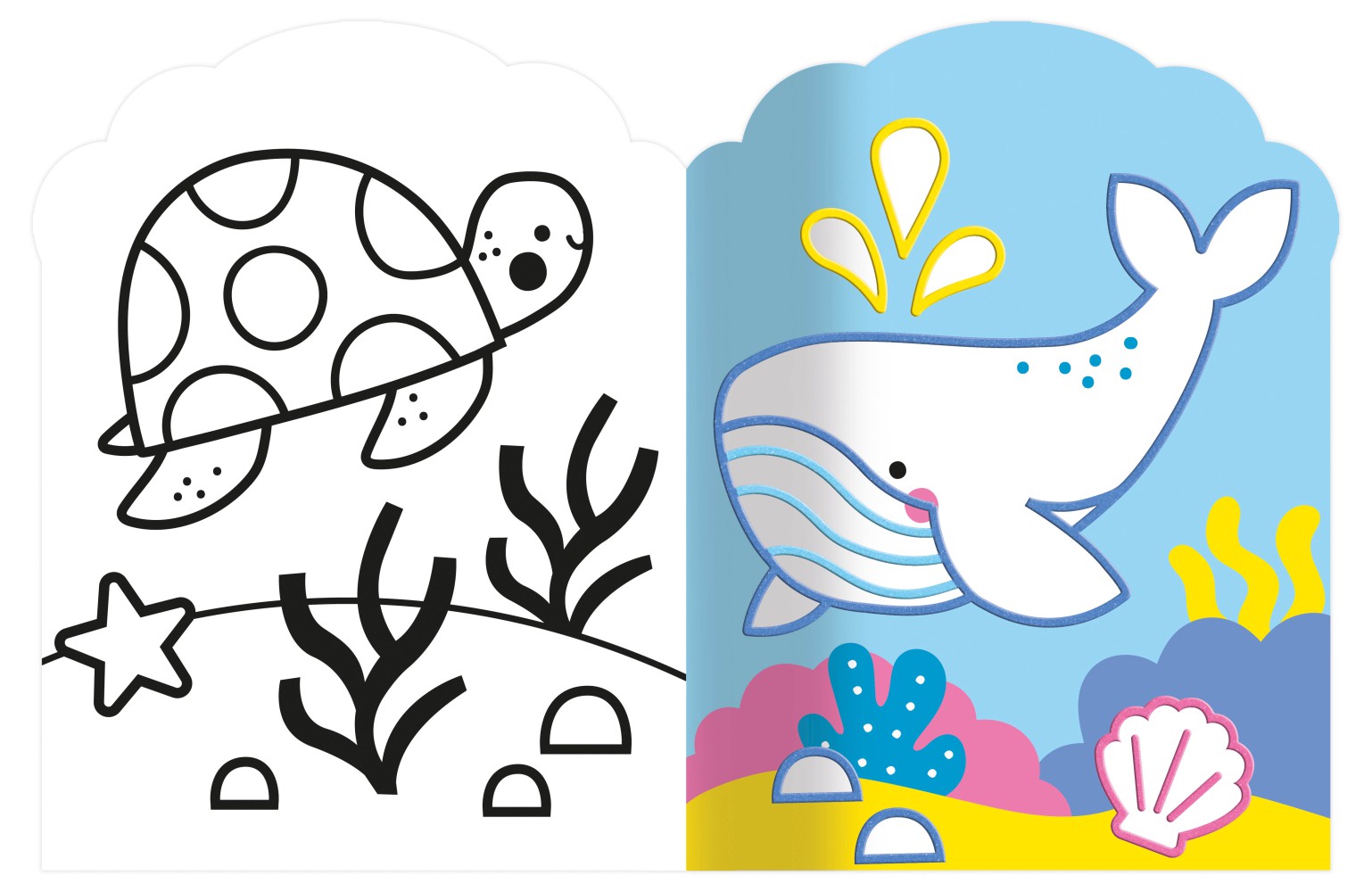 Je Colorie Sans Dépasser - Les Animaux De La Mer