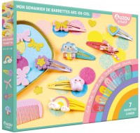 Mon semainier de barrettes arc-en-ciel