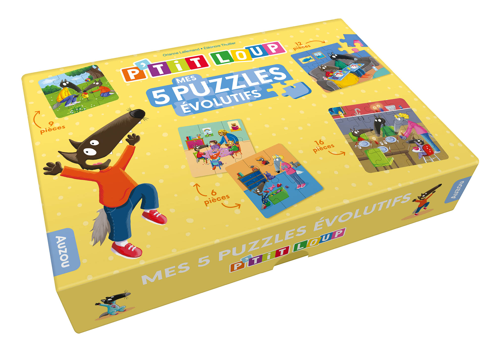 Mes 5 Puzzles Evolutifs P'tit Loup