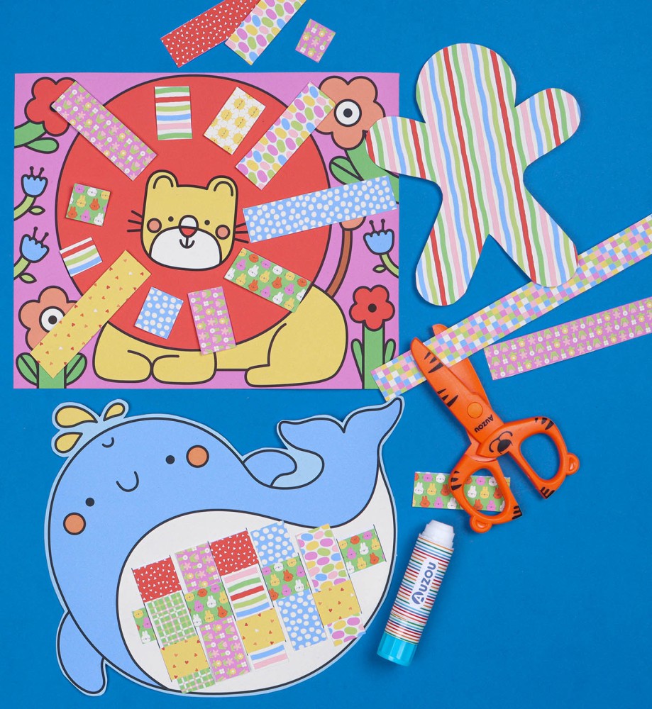 Mes créations de ma maternelle 3-6 ans : je découpe et je colle