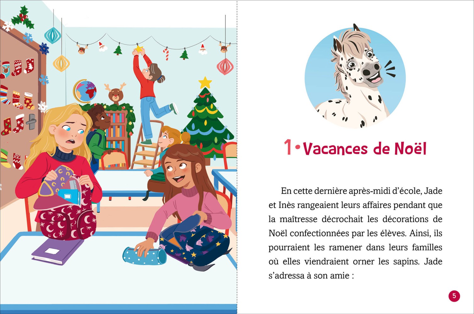 UN NOEL AU HARAS - JADE ET LES CHEVAUX