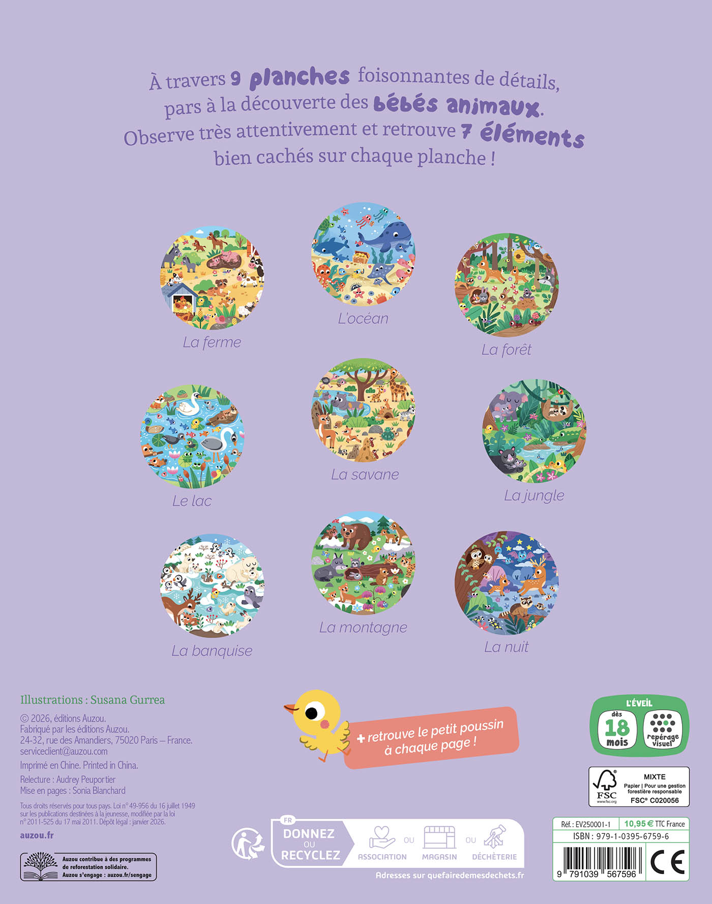 LES BEBES ANIMAUX - CHERCHE & TROUVE DES TOUT-PETITS