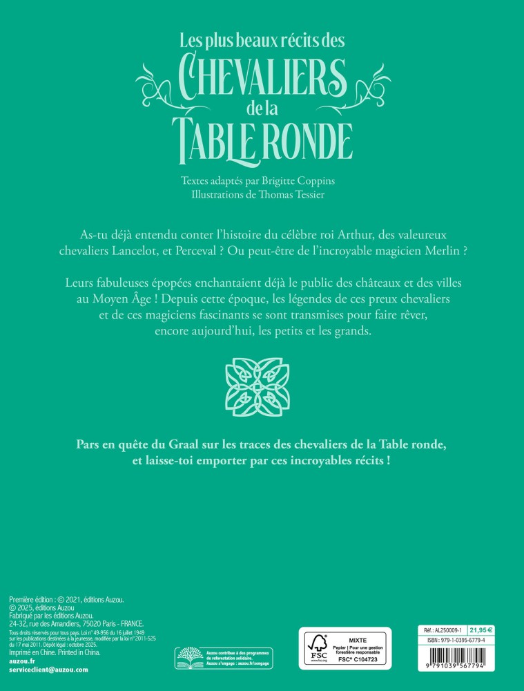 Les Plus Beaux Récits Des Chevaliers De La Table Ronde