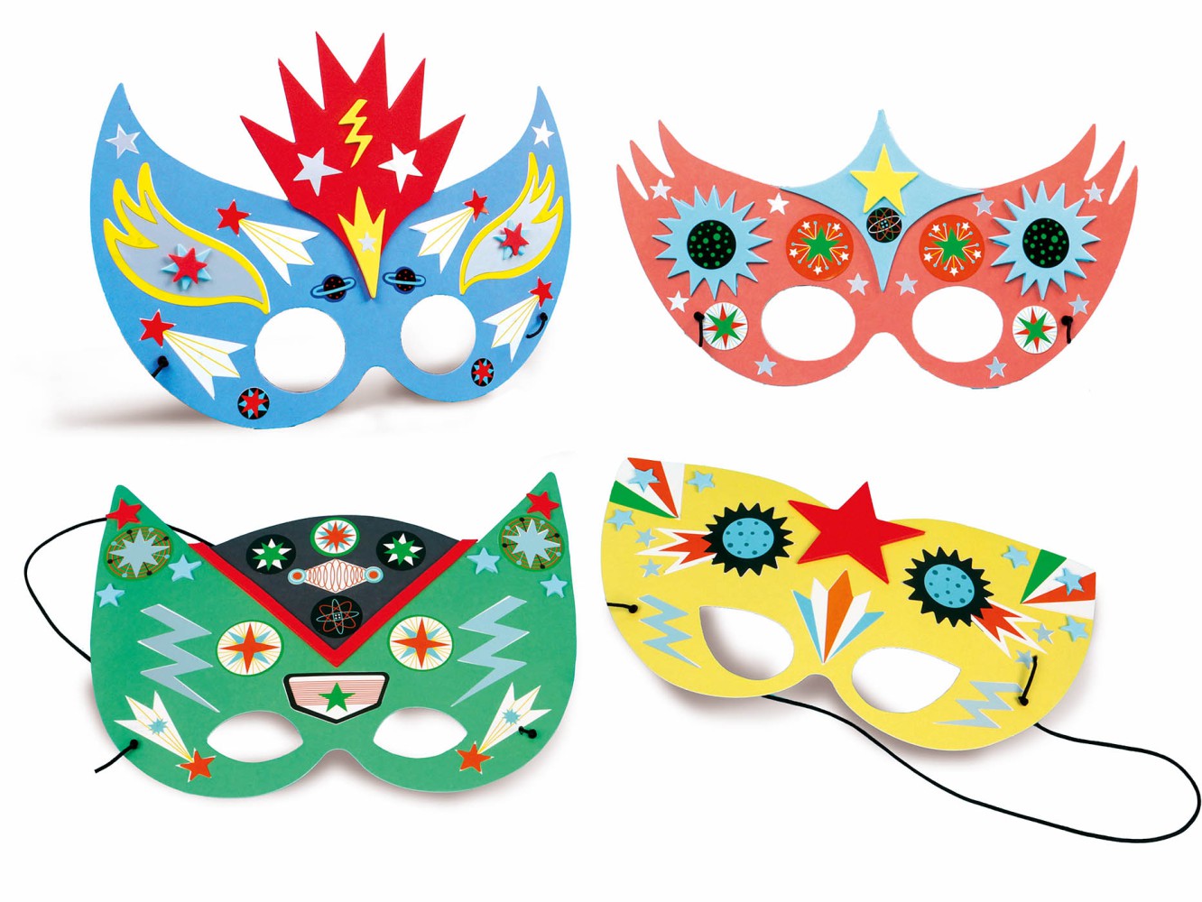 Masques A Décorer - Le Gang Des Super-Héros