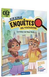 Mon roman enquêtes en vacances CE2 - Le trésor de New York