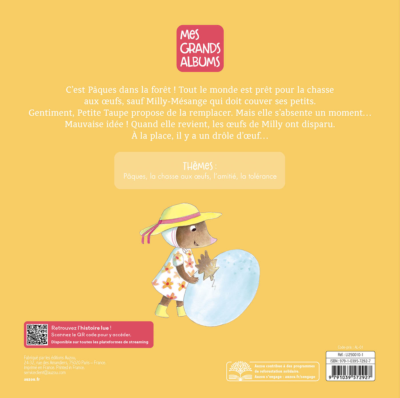 PETITE TAUPE FETE PAQUES