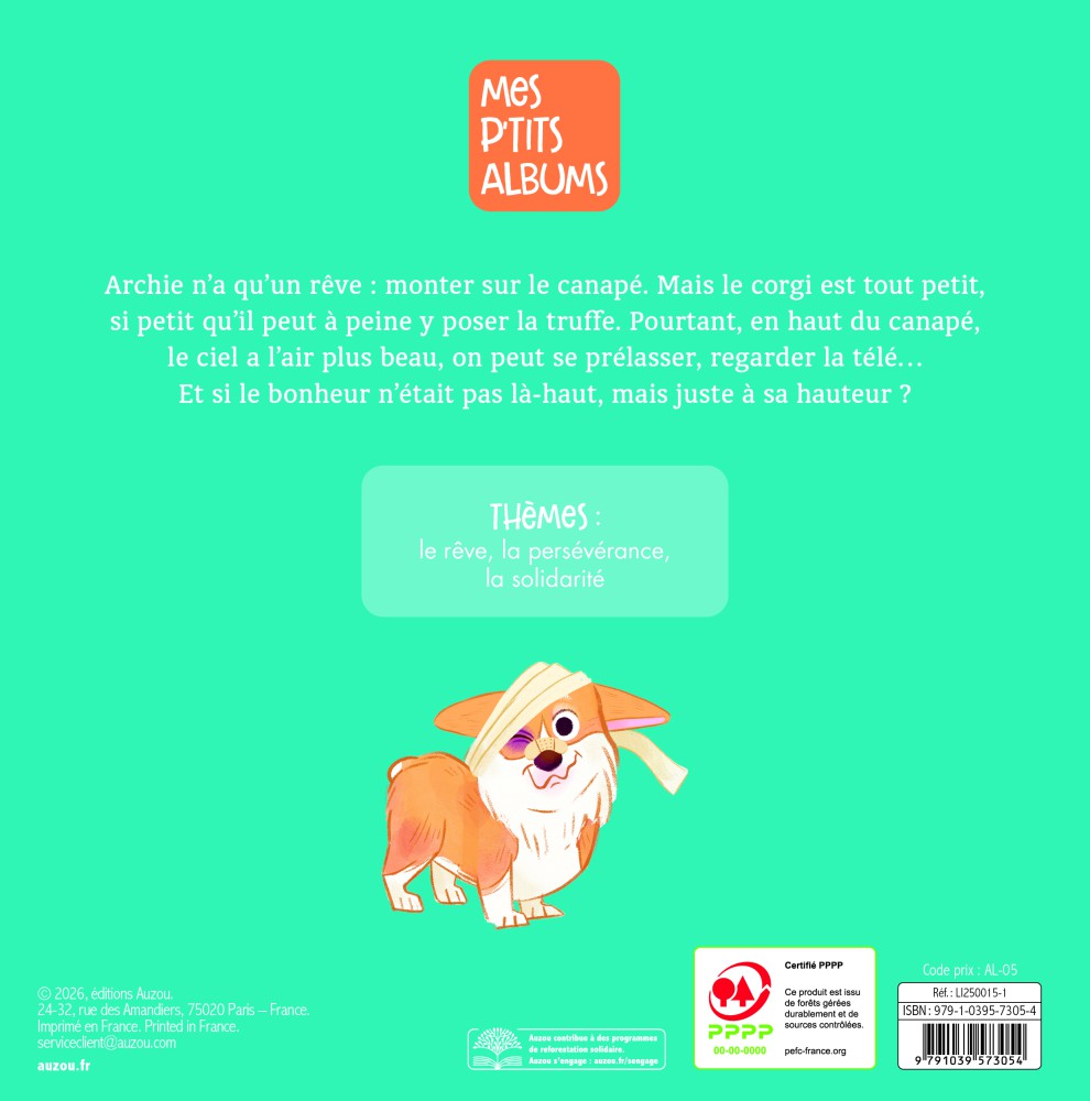 ARCHIE PETIT CORGI, GRAND DEFI ARCHIE PETIT CORGI, GRAND DEFI