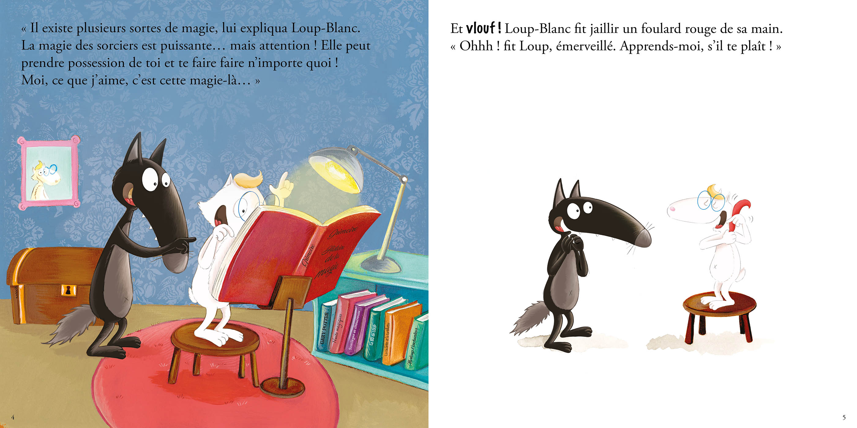 Le Loup Qui Voulait Être Un Super Magicien