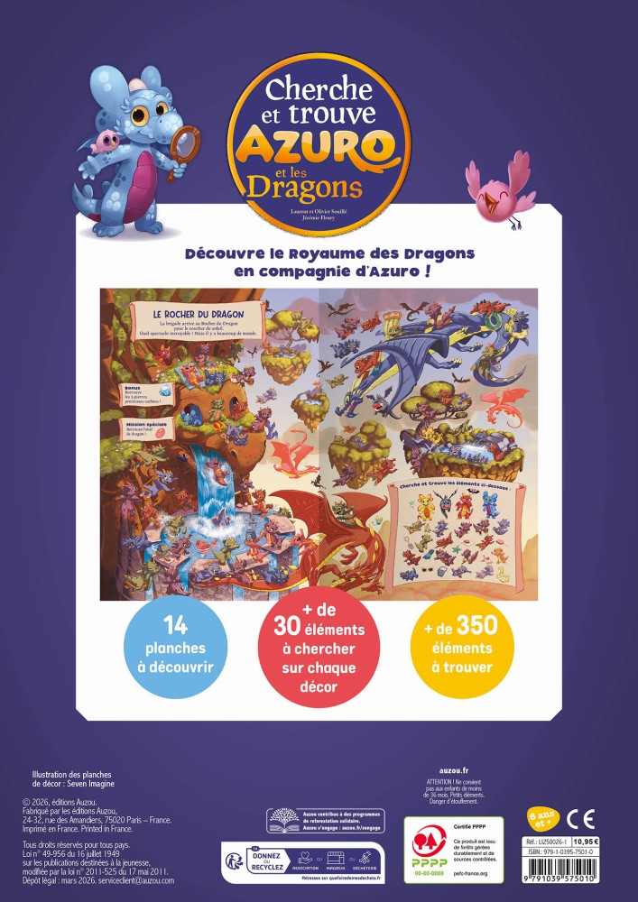 CHERCHE ET TROUVE - AZURO ET LES DRAGONS