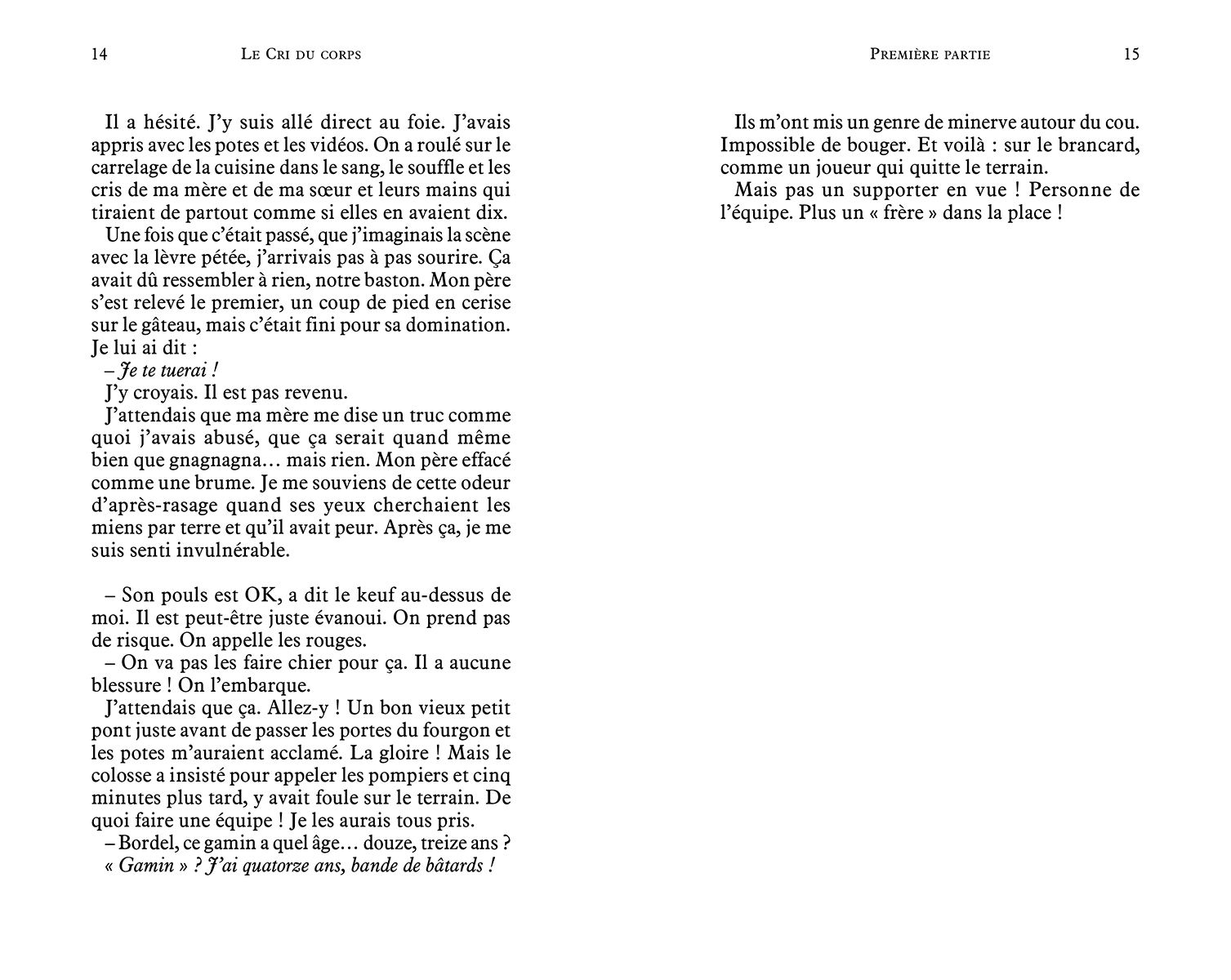 LE CRI DU CORPS