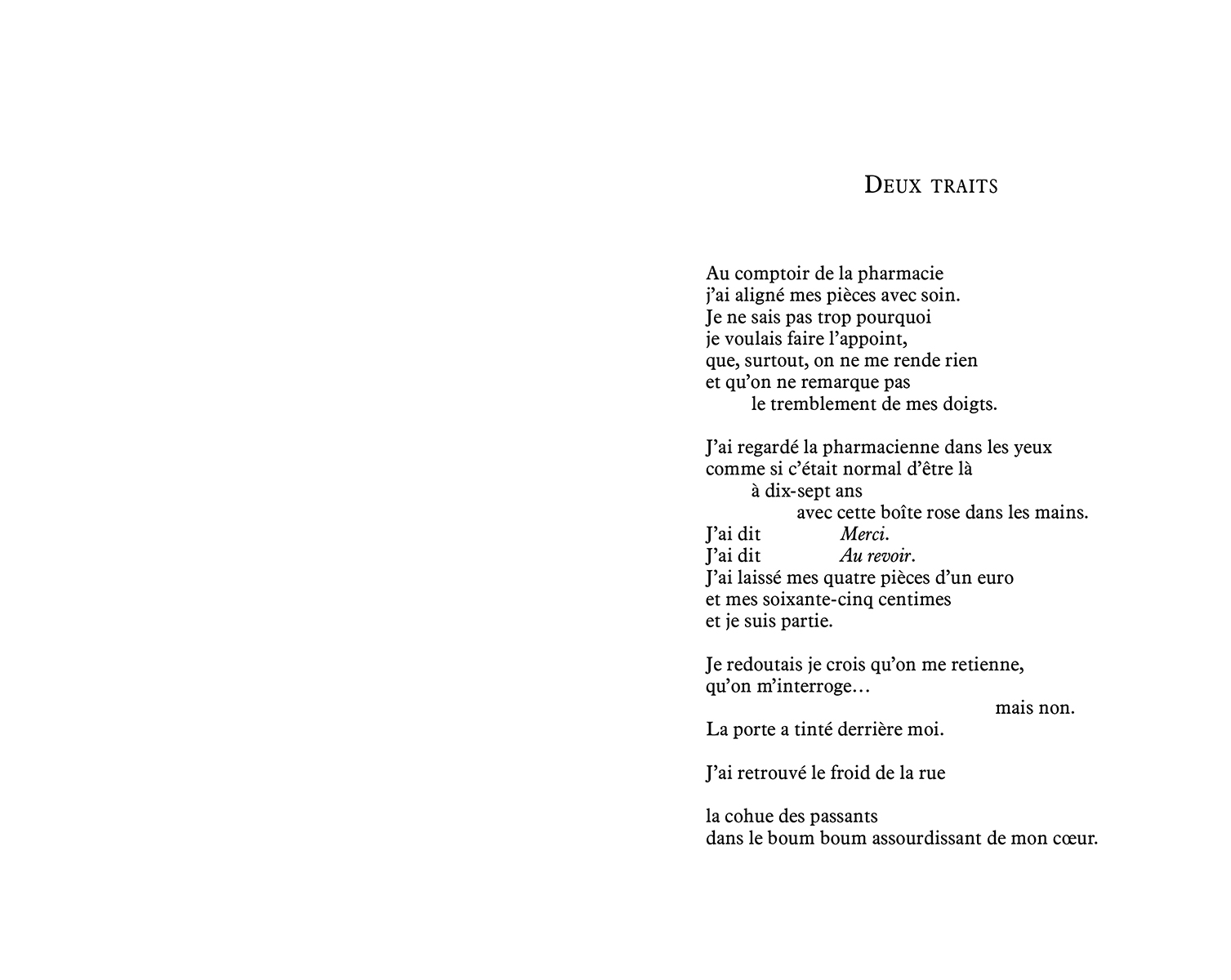 PLEURER POUR UN RIEN