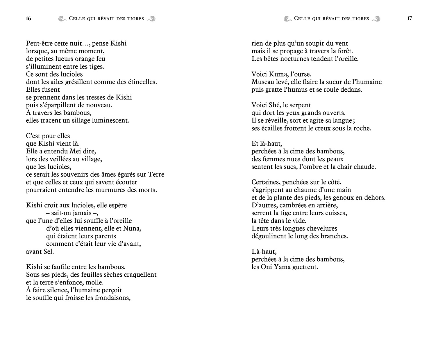 CELLE QUI REVAIT DES TIGRES