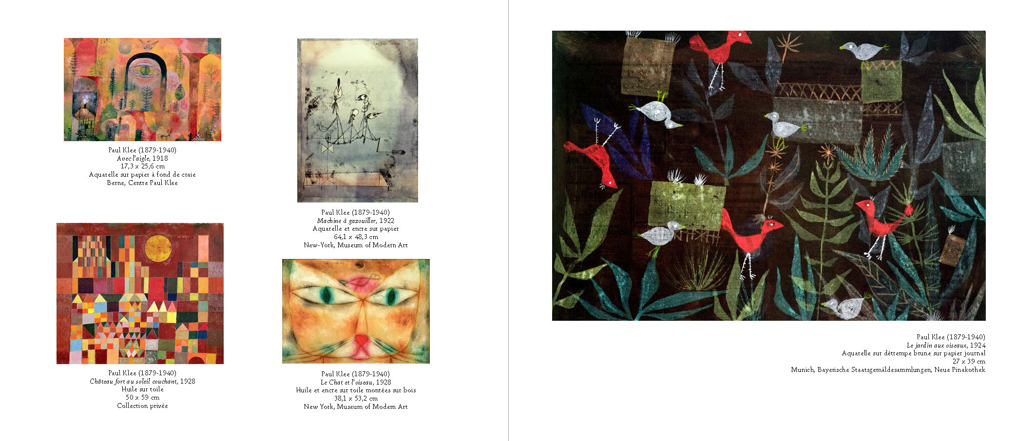 TIM ET LE SANS-NOM : UN VOYAGE DANS LES OEUVRES DE PAUL KLEE