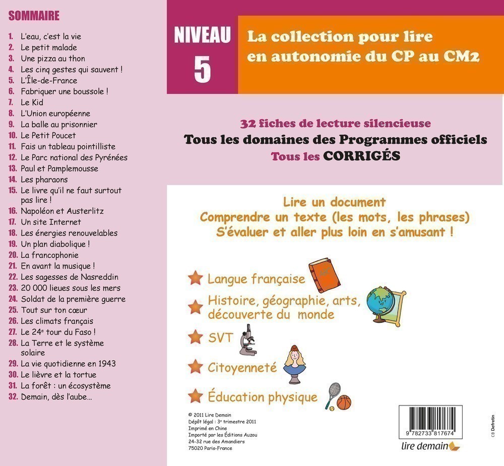 LECTURE AUTONOME - LOT X 10 LIRE LE MONDE NIVEAU 5