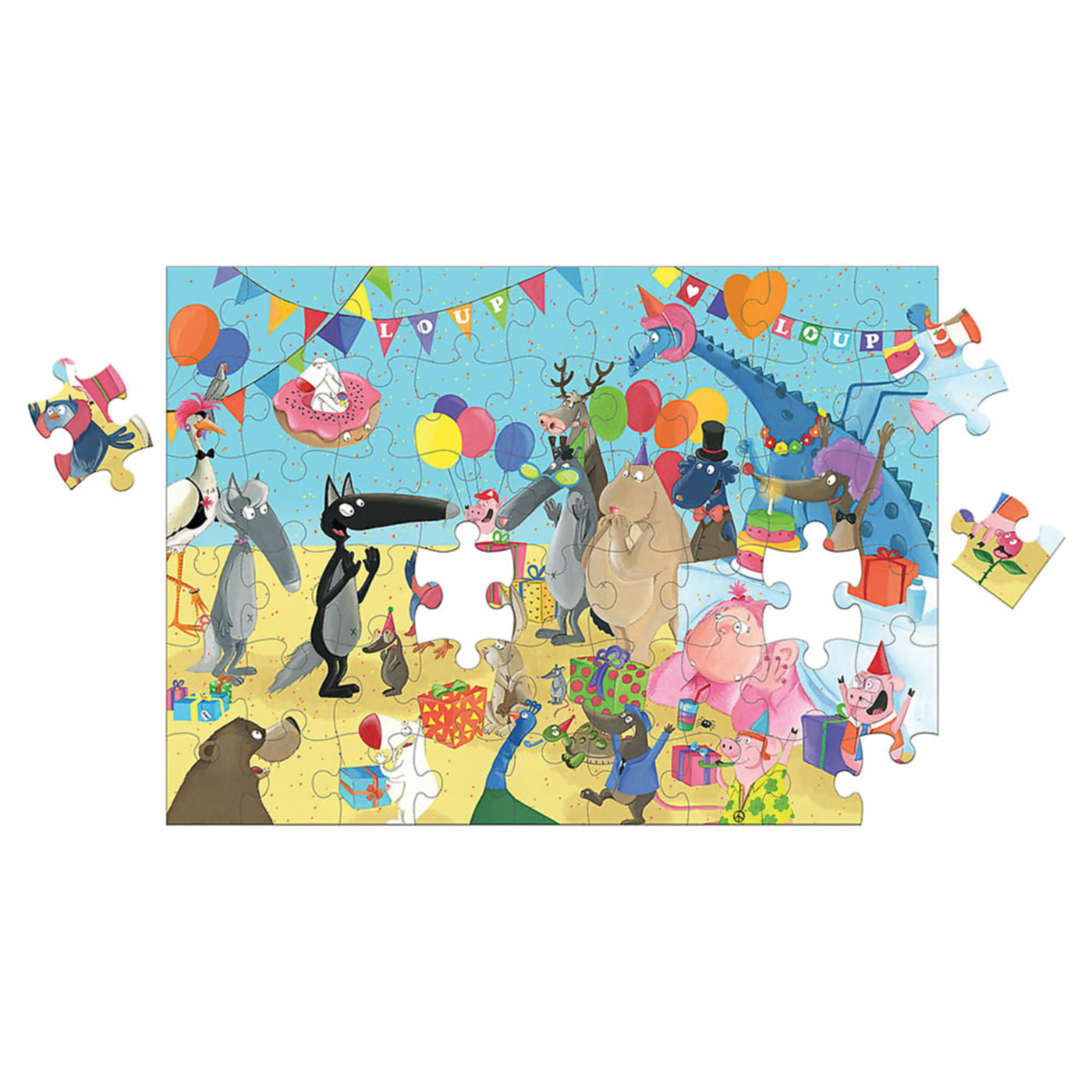 Ma Boîte Puzzle Loup - Anniversaire