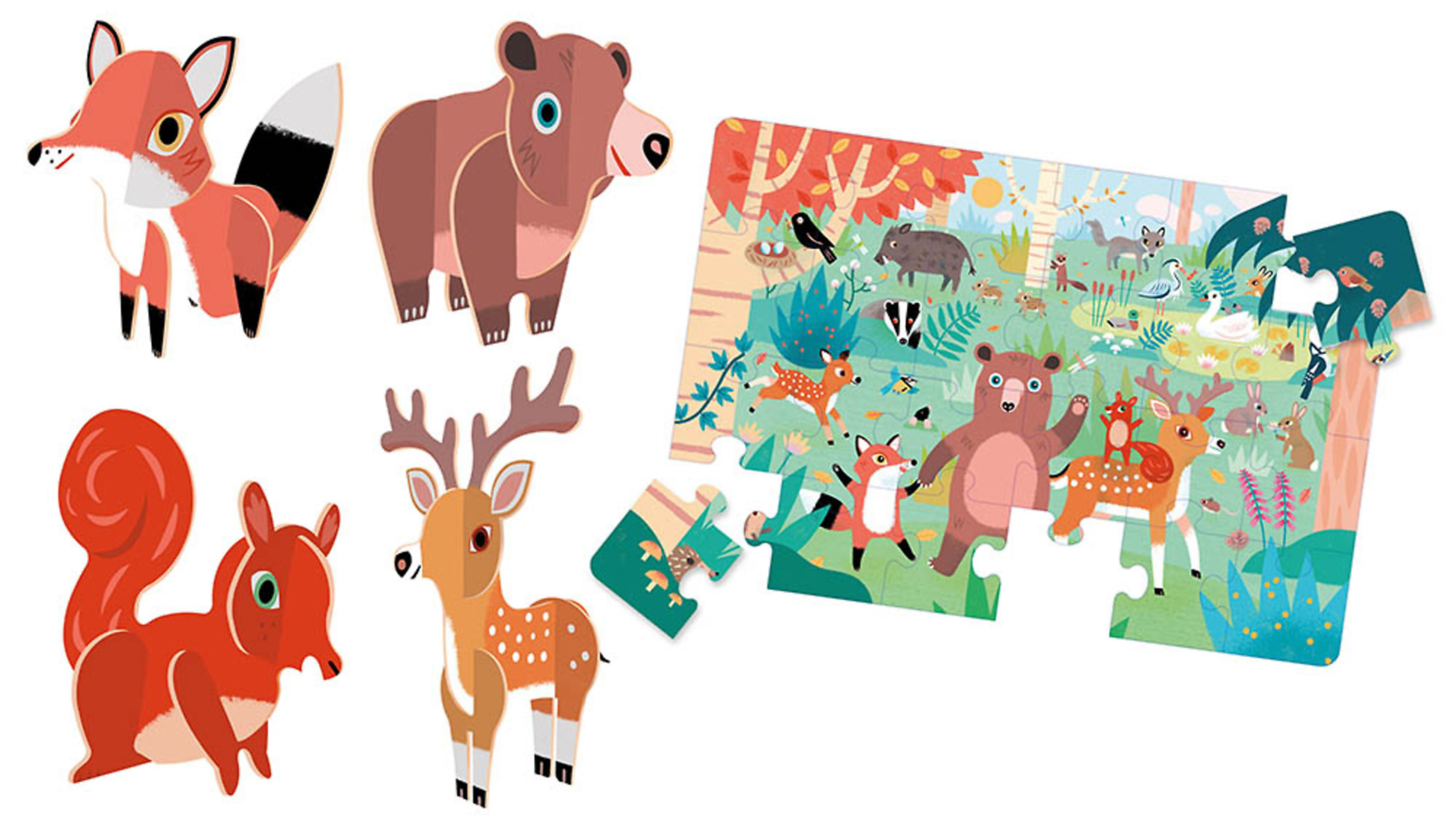 P'tits Jeux De Puzzles - Bienvenue Dans La Forêt !