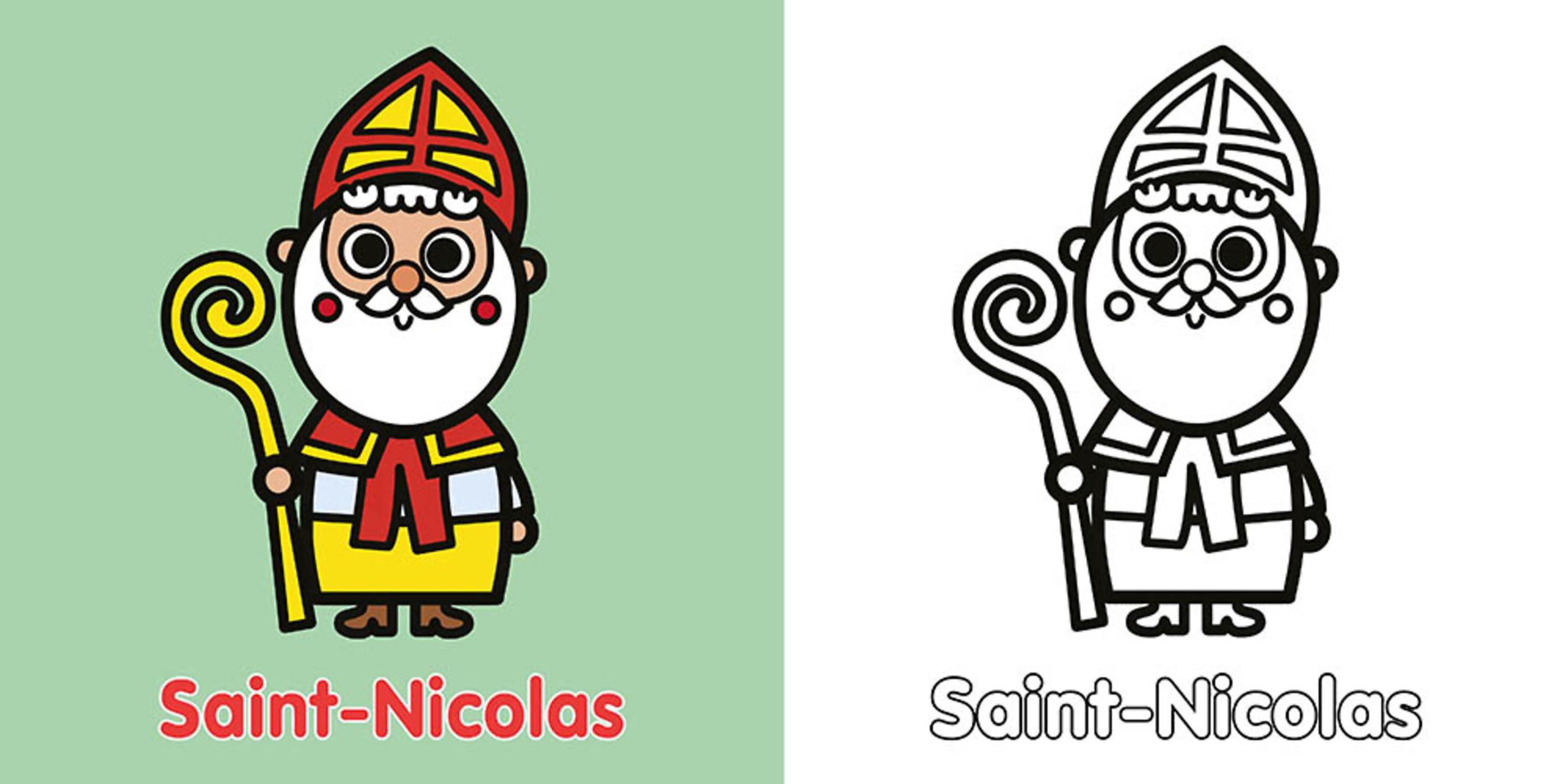 Mes Premiers Coloriages - Saint-Nicolas
