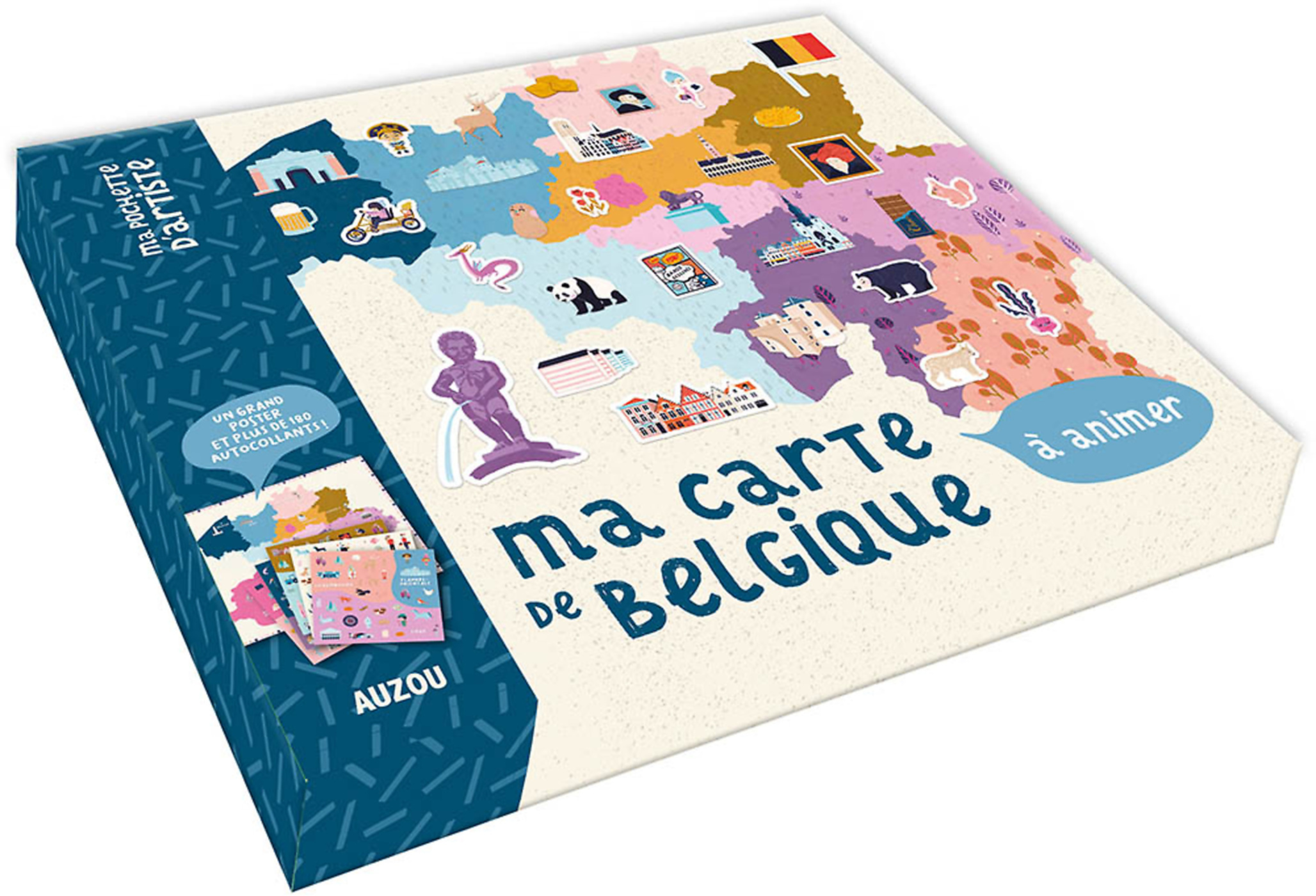 Ma Carte De Belgique À Animer