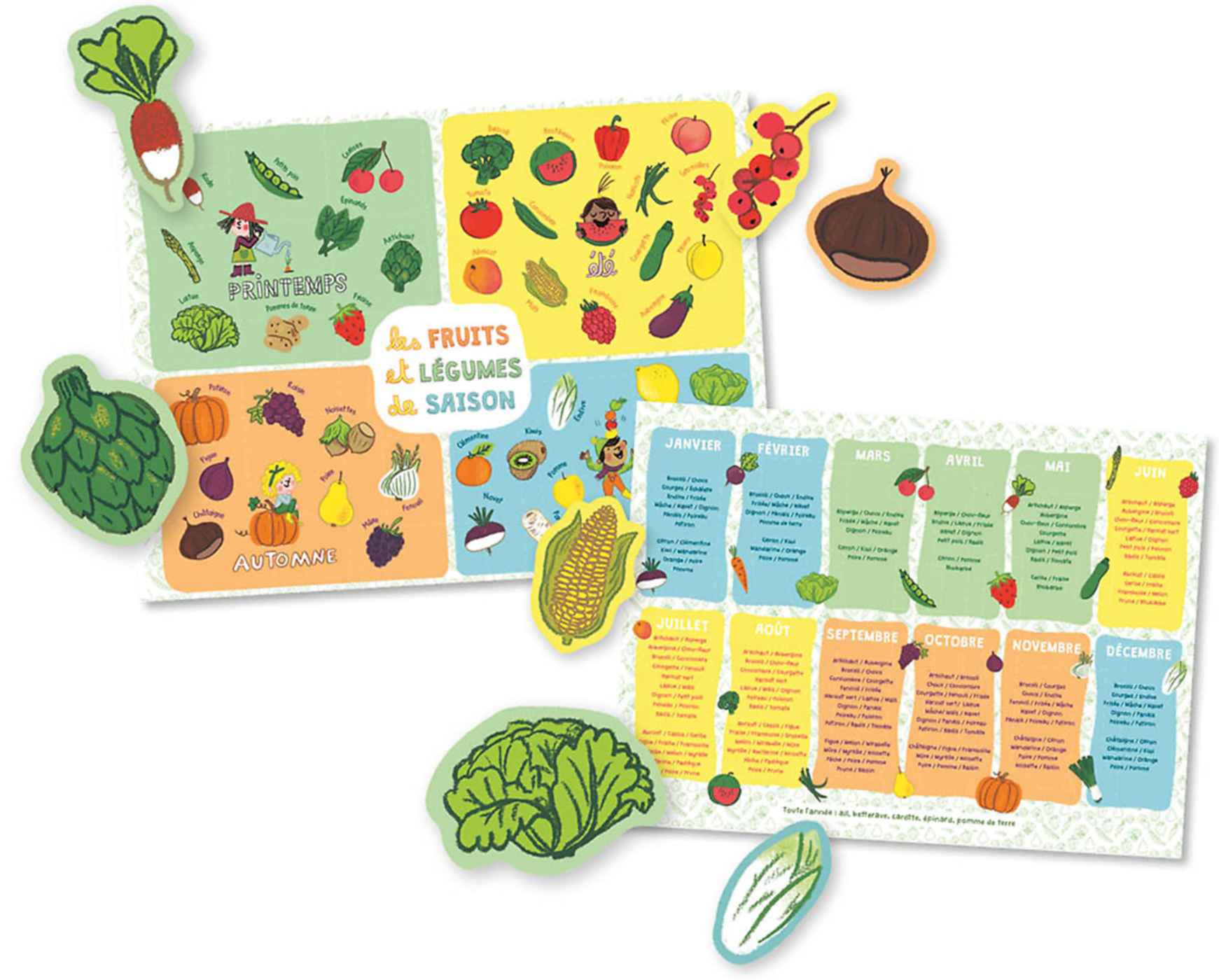 Ma Pochette D'aimants - Fruits Et Legumes De Saison