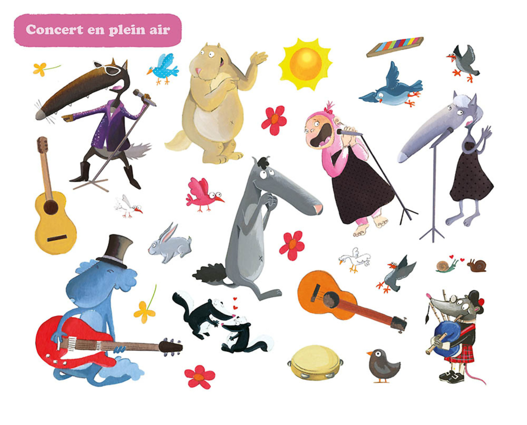 Ma Pochette D'artiste - Ma Pochette D'autocollants Loup - C'est La Fête Ma Pochette D'artiste - Ma Pochette D'autocollants Loup - C'est La Fête