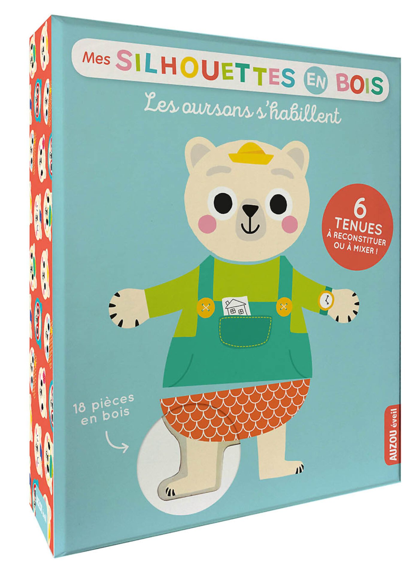 Les Oursons S'habillent - Mes Silhouettes En Bois