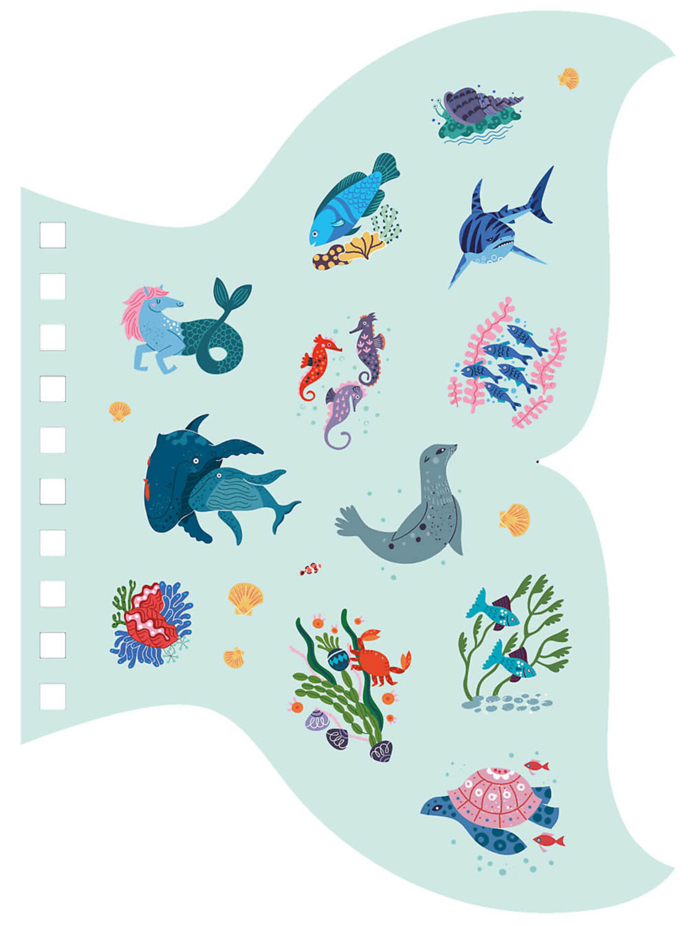 Ma Papeterie Créative - Mon P'tit Carnet D'autocollants - Océan Ma Papeterie Créative - Mon P'tit Carnet D'autocollants - Océan