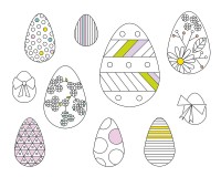 Ma Pochette D'artiste - Mes Décorations À Colorier - Pâques Ma Pochette D'artiste - Mes Décorations À Colorier - Pâques