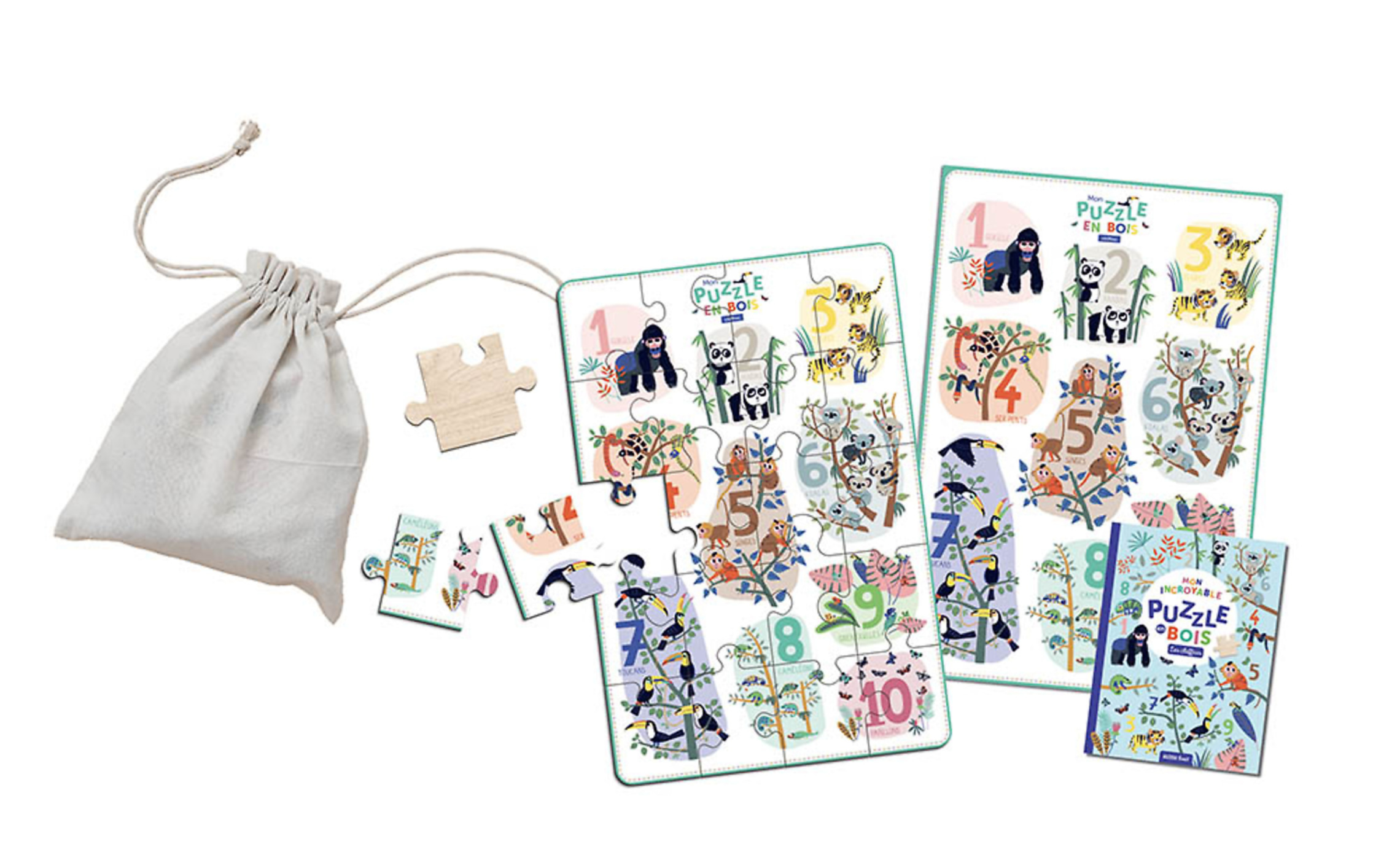 Mon Incroyable Puzzle En Bois - Les Chiffres Mon Incroyable Puzzle En Bois - Les Chiffres