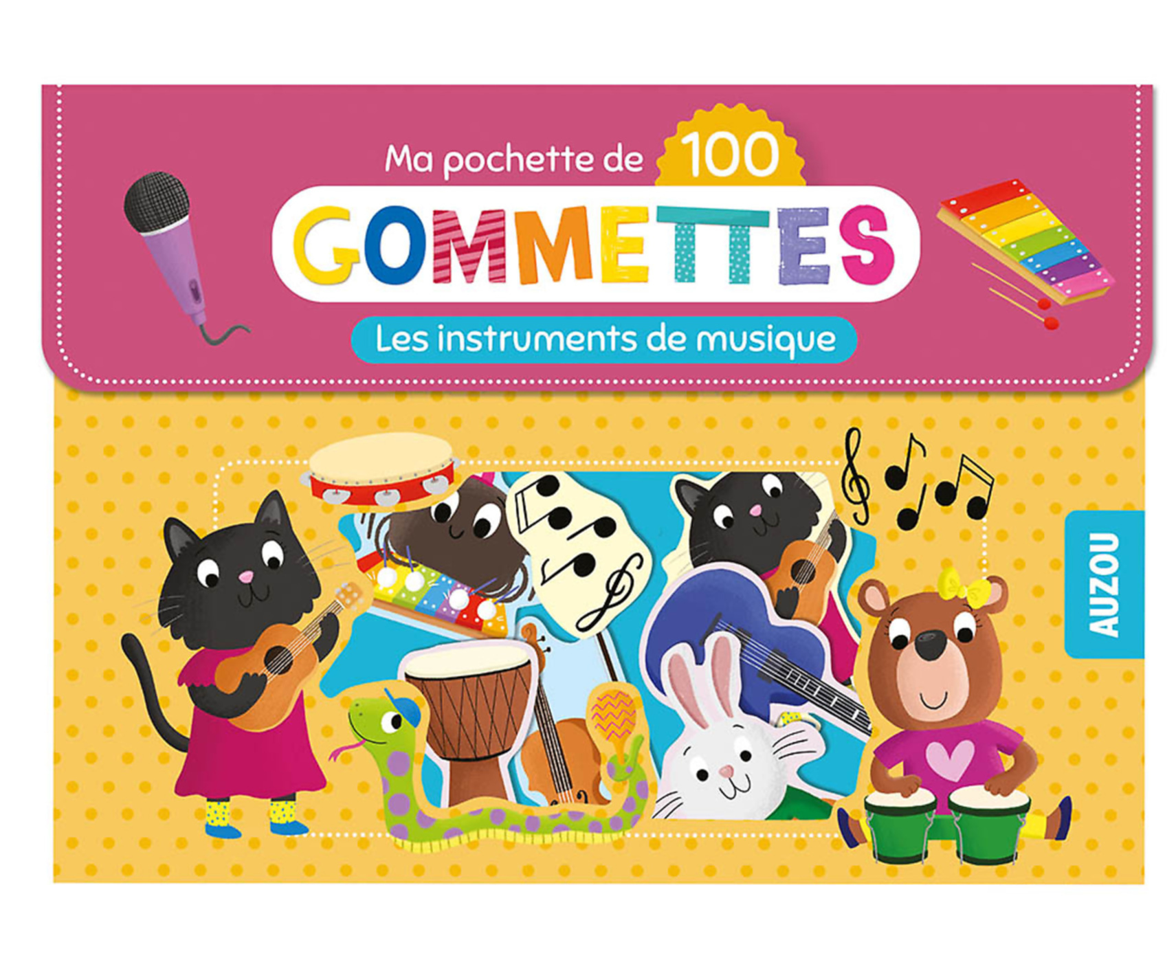 Ma Pochette De 100 Gommettes - Les Instruments De Musique