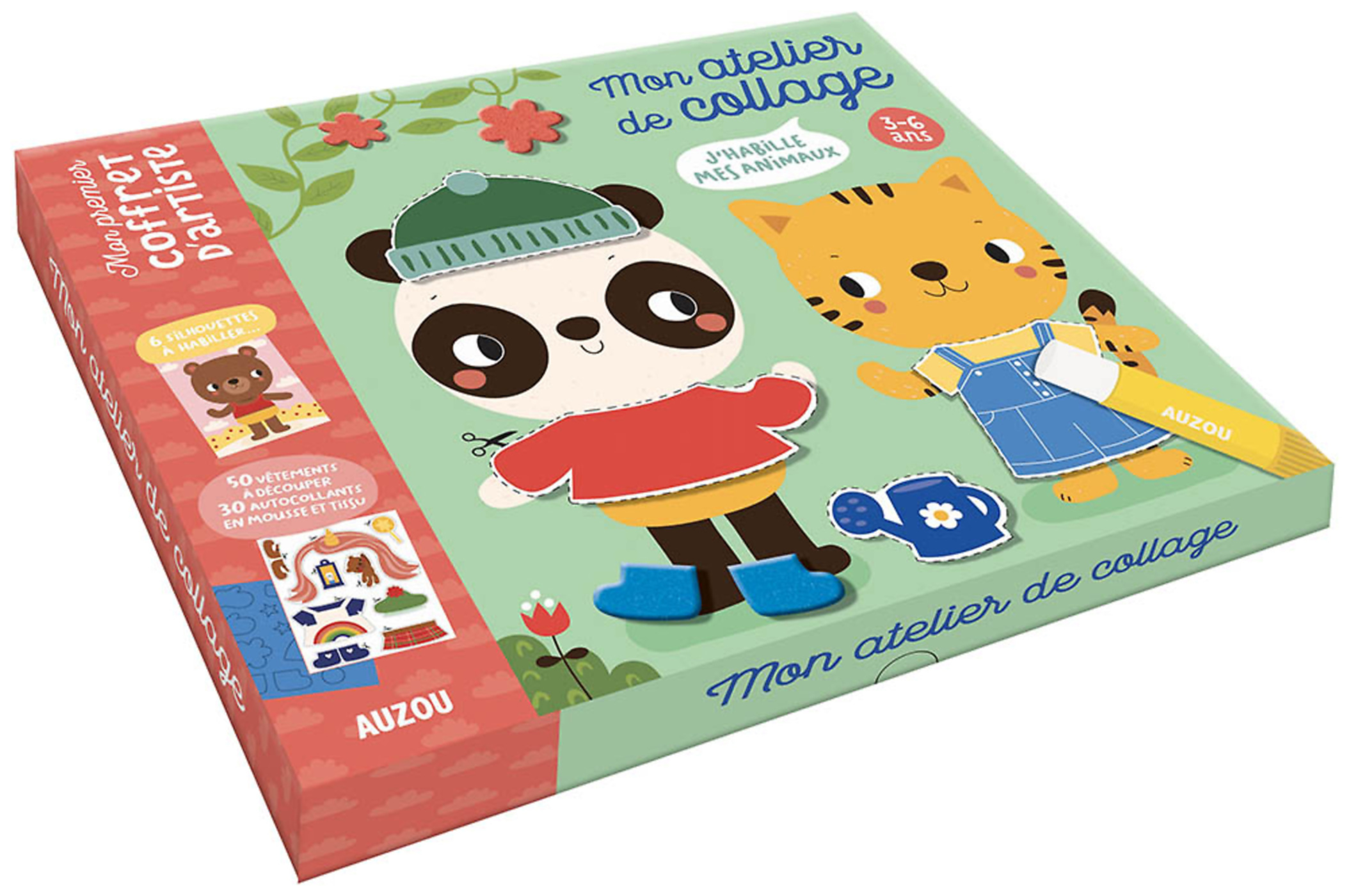 Mon Coffret D'artiste - Mon Atelier De Collage - J'habille Mes Animaux Mon Coffret D'artiste - Mon Atelier De Collage - J'habille Mes Animaux