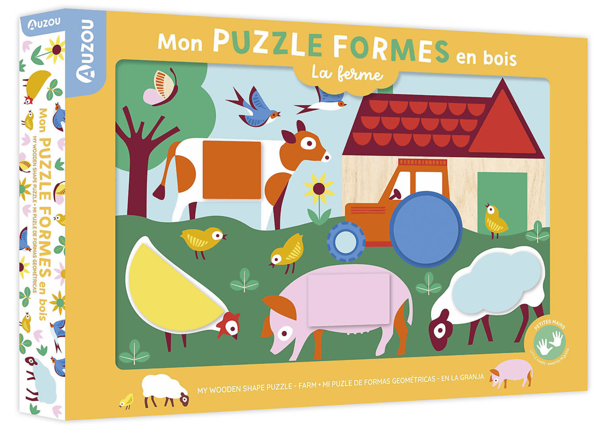 Mon Puzzle Formes En Bois - La Ferme