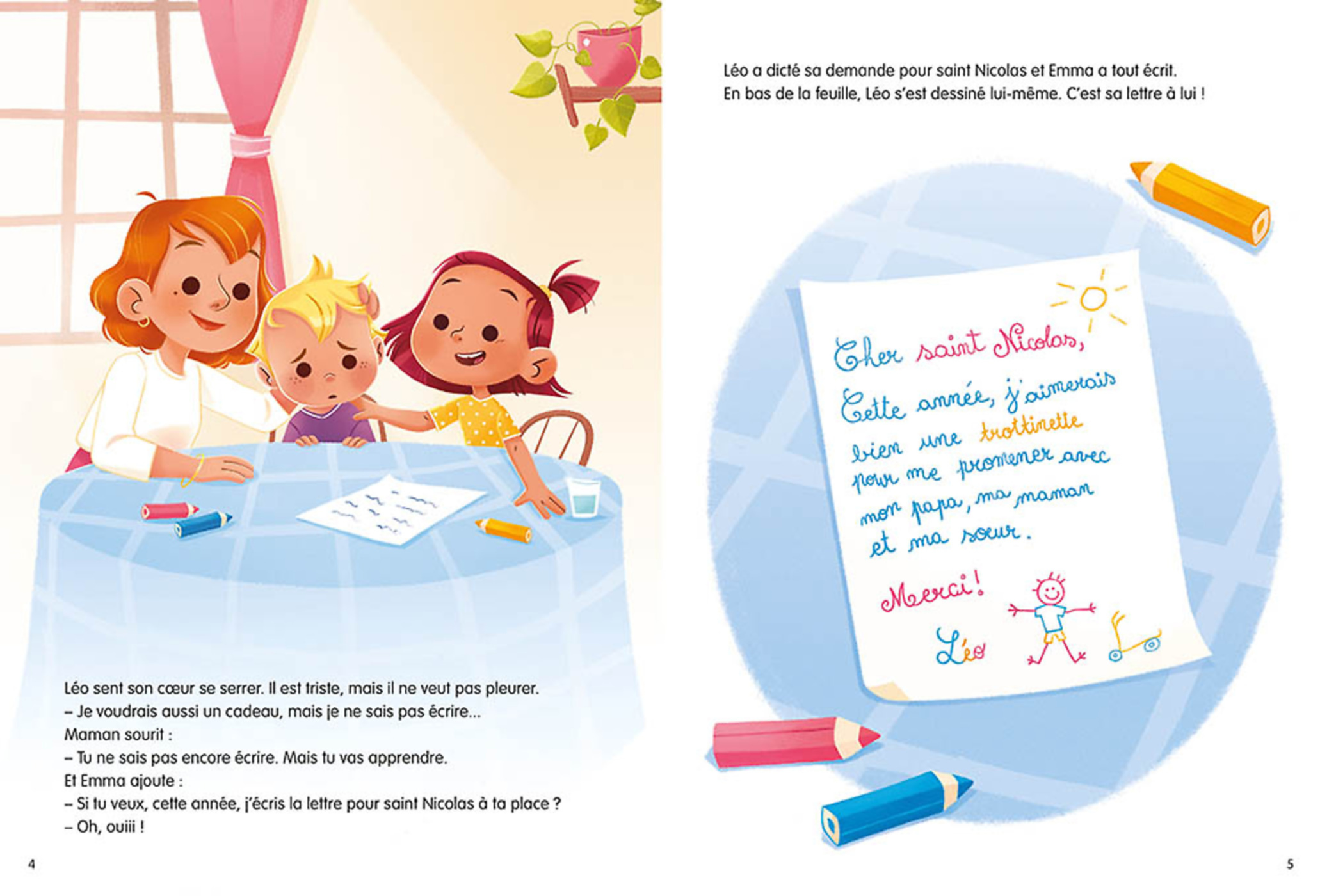 Leo Et Emma Attendent Saint-Nicolas Leo Et Emma Attendent Saint-Nicolas