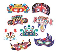 Mon Coffret D'artiste - Mes Masques Du Monde À Décorer