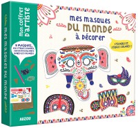 Mon coffret d'artiste - Mes masques du monde à décorer