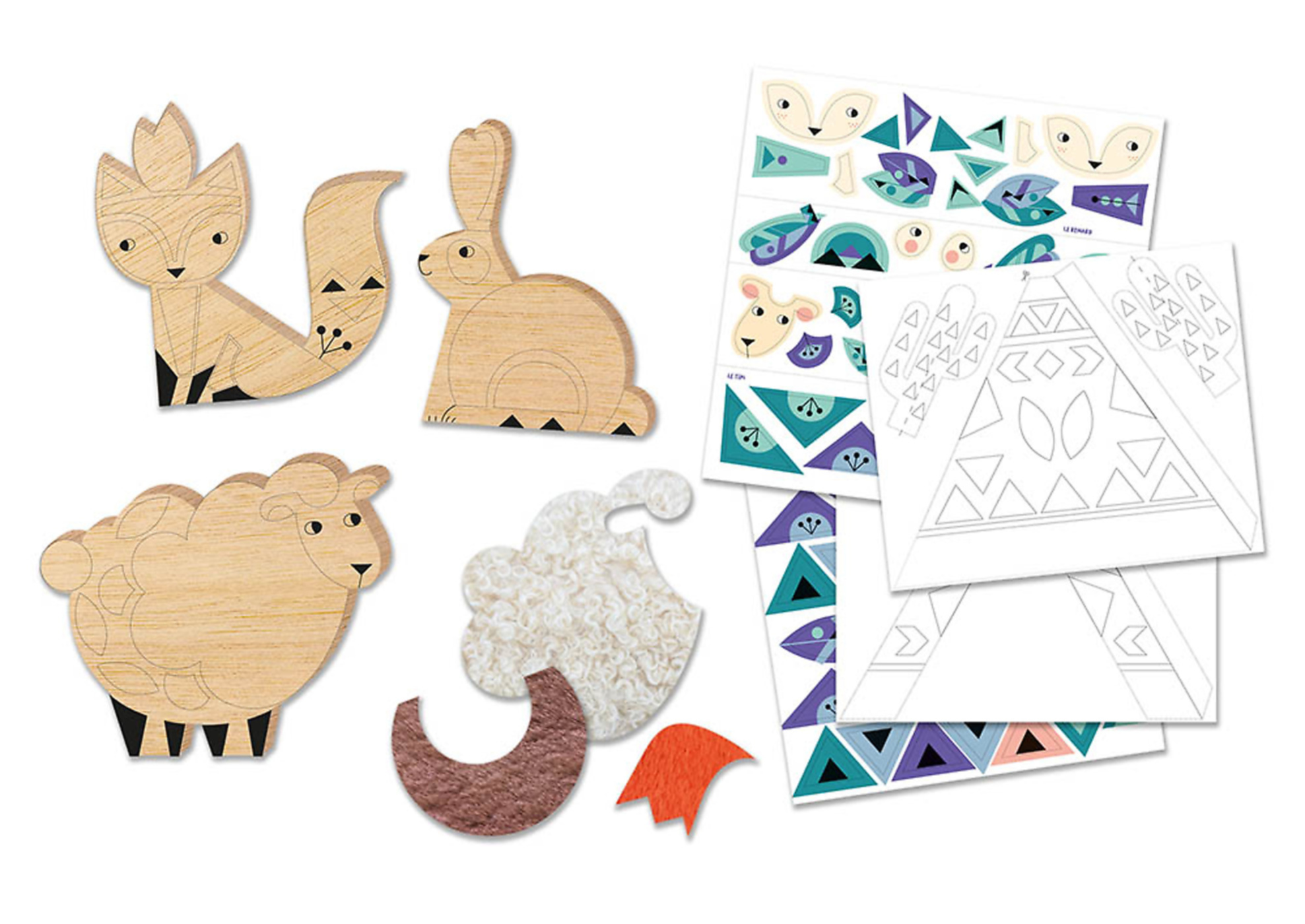 Mon Coffret D'artiste - Ma Petite Tribu En Bois Mon Coffret D'artiste - Ma Petite Tribu En Bois