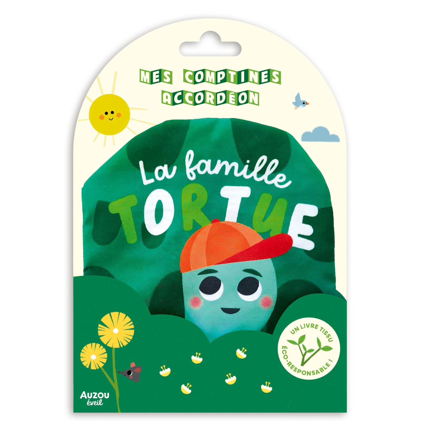 Comptines Tissu Accordéon  - La Famille Tortue