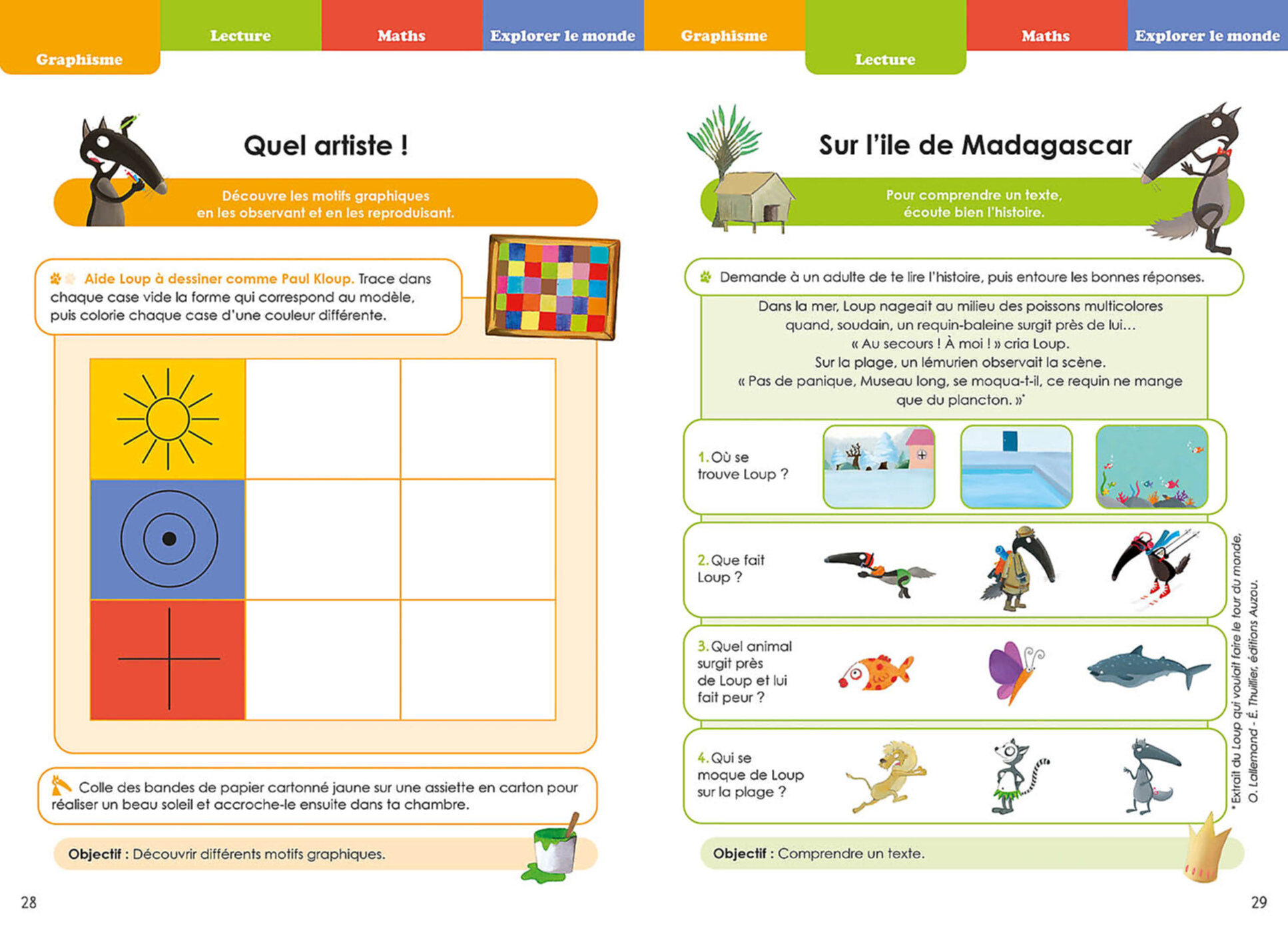 Mon Cahier Loup En Vacances - De La Ps À La Ms - 2026 Mon Cahier Loup En Vacances - De La Ps À La Ms - 2026