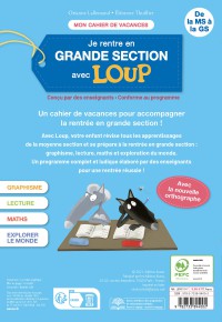 Mon Cahier Loup En Vacances - De La Ms À La Gs - 2026